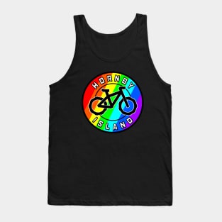 Hornby Island Mountain Biking Rainbow Round - Colourful MTB Bicycle - Hornby Island Tank Top